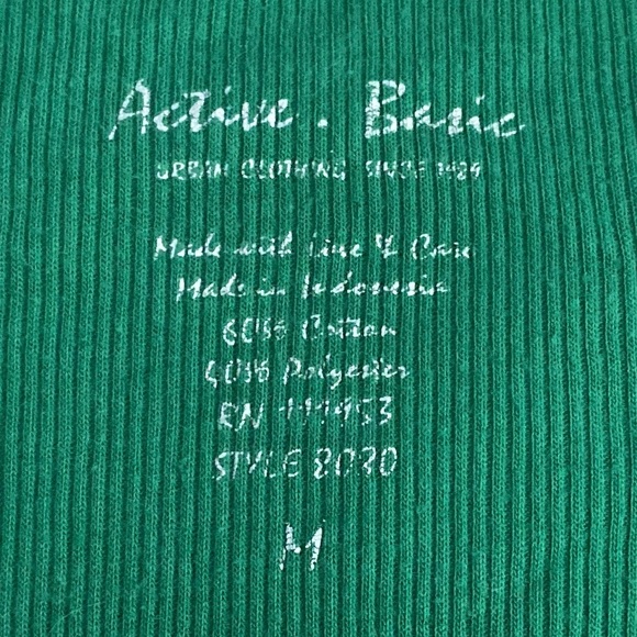 Like new Active Basic Ribbed Racerback Forest Green Tank - Picture 4 of 10